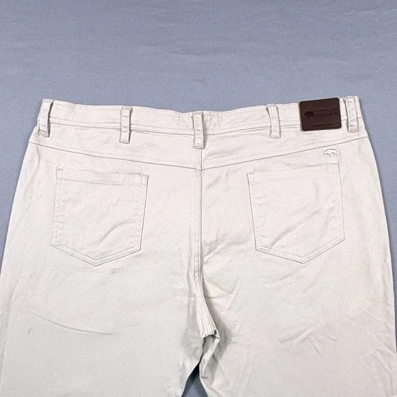 NWT Onward Reserve 5 Pocket Pants Khaki Straight Chino Microfiber Size 40x30 - Picture 2 of 9